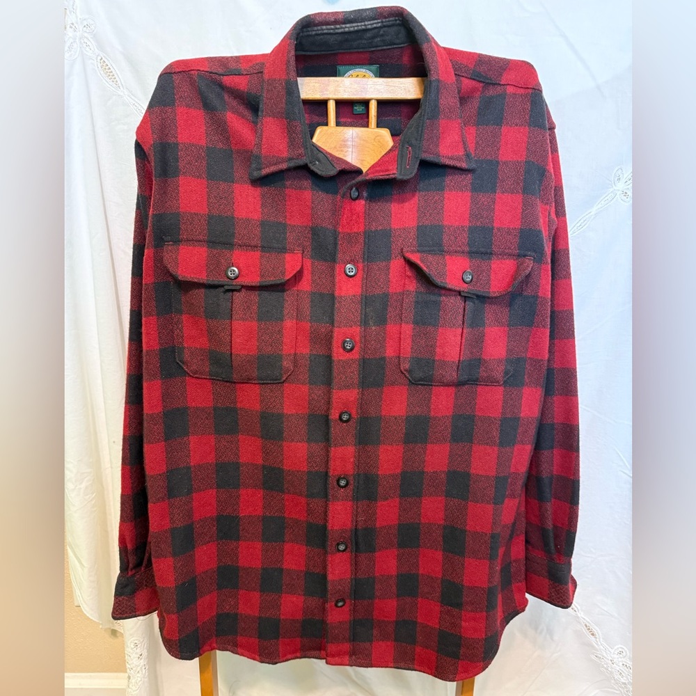 Cabela’s plaid 100%wool shirt